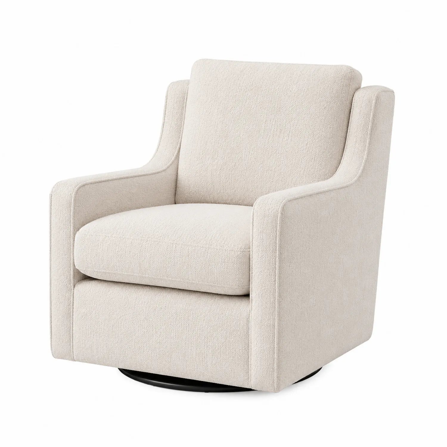 Drehbarer Polstersessel Beige 80x75x90 cm