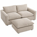 2-Sitzer Sofa Set Cord Beige