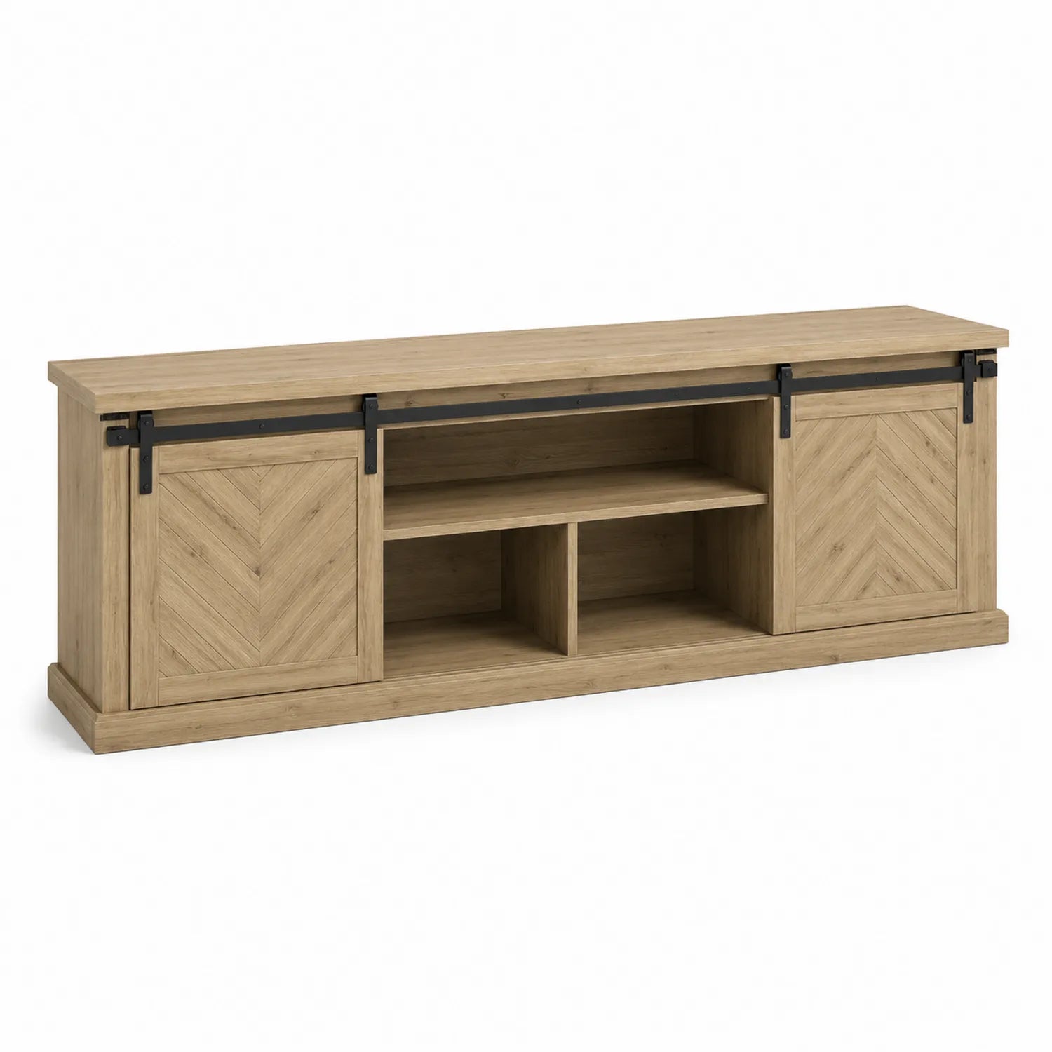 MDF TV-Schrank mit Eichenfurnier 180cm