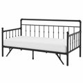 Metall-Tagesbett Schwarz 90x200 cm