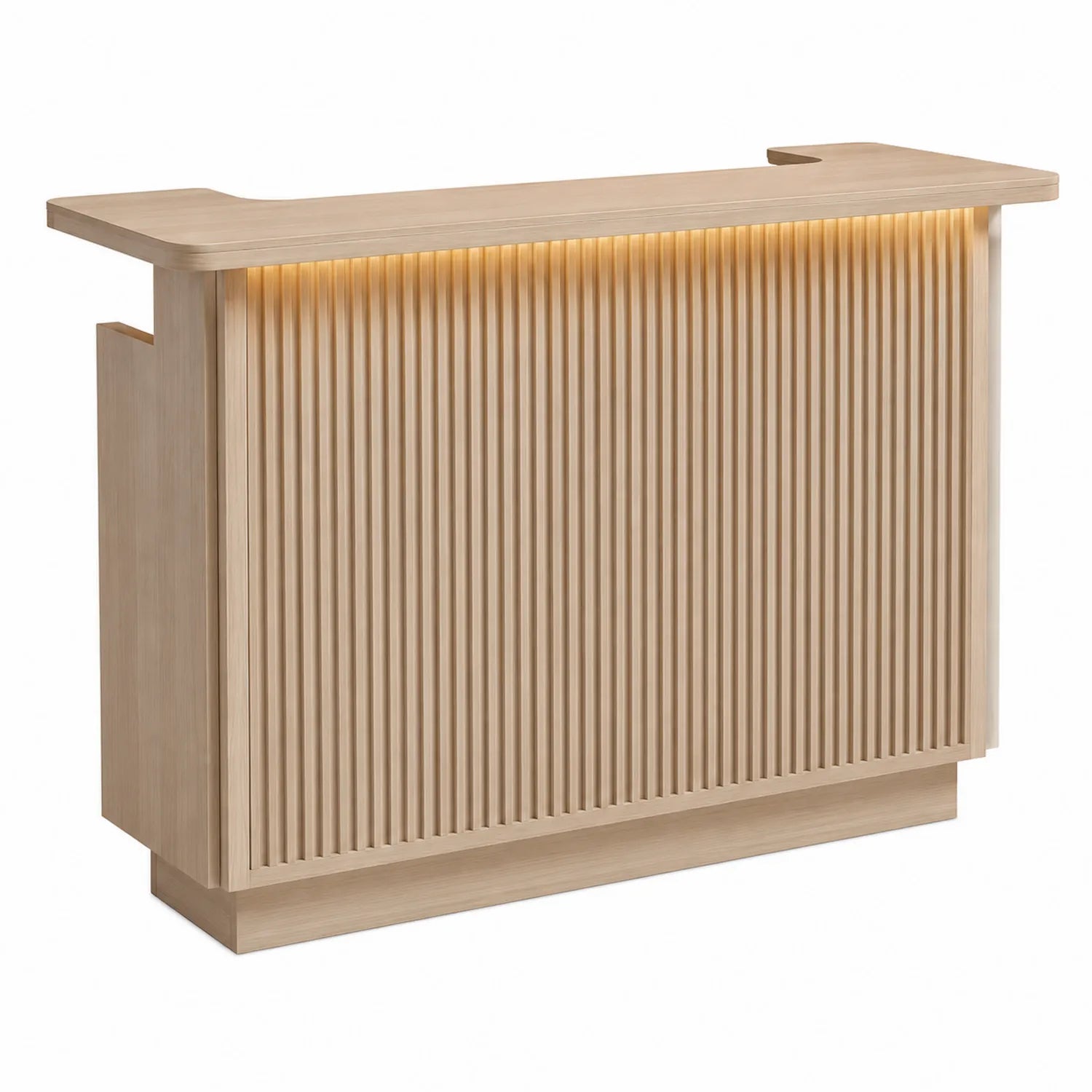 Bartresen aus Eichenholz mit LED-Beleuchtung 110x150x50cm