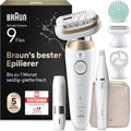 Braun Haarentfernungsgerät, Gesichtsrasierer, Epilierer, IP65, 3D-Optik, für Eine Einfache Haarentfernung
