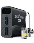 9-stufige Osmoseanlage, Wasserfilter, Untertisch, Trinkwasserfiltersystem, 3028 L, Schwarz