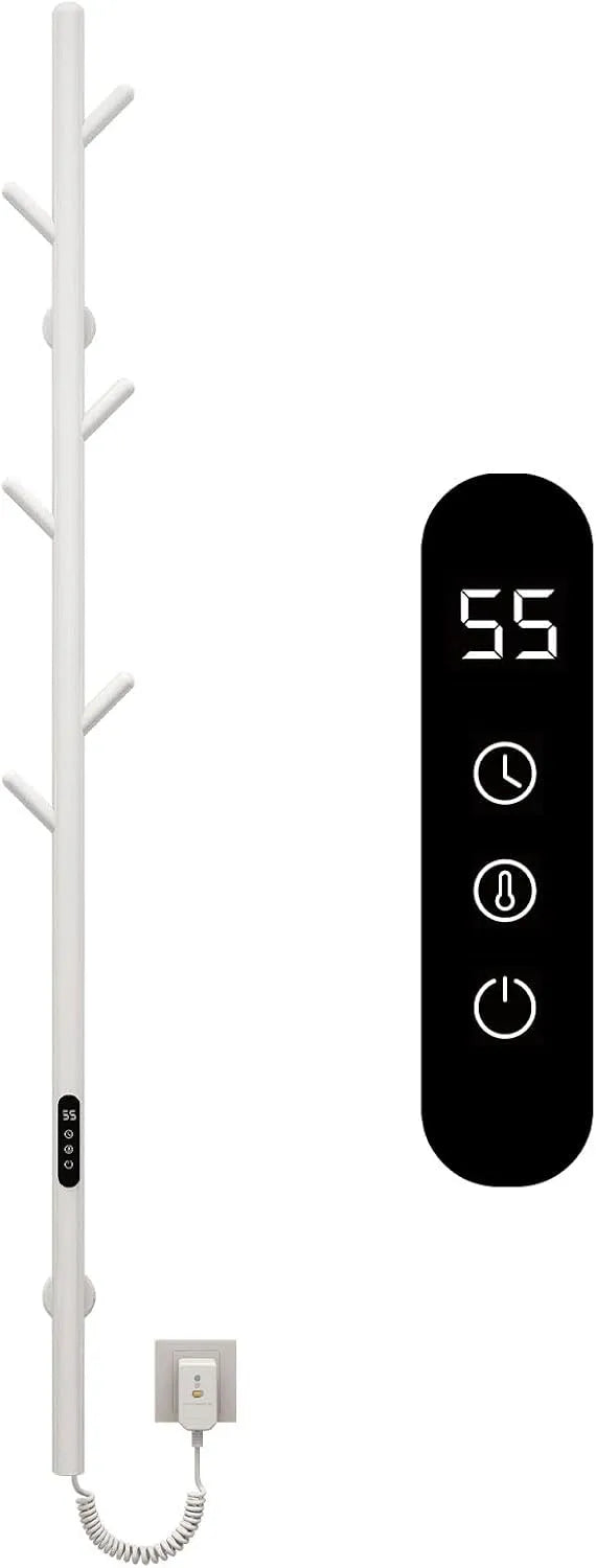 Elektroheizung, 1500x32mm, 2 Temperaturzonen, Weiß, Einstellbare Handtuchheizer-White