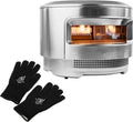Elektrischer Pizzaofen, tragbar, Outdoor, Grill, Camping, Edelstahl, tragbarer Edelstahlofen, Pizzastein