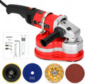 3-Scheiben Bodenschleifmaschine, 2800 W, 6 Stufen, Stand- und Wandmontage, aluminium, für Garage, Betonschleifer