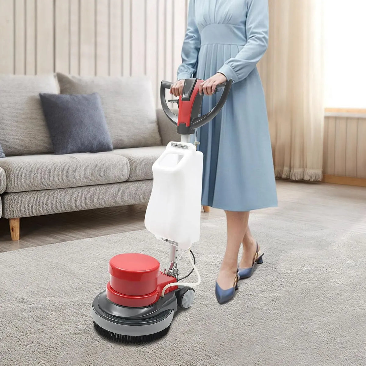 Bodenreinigungsmaschine, 8 L, 1100 W, großer Wassertank