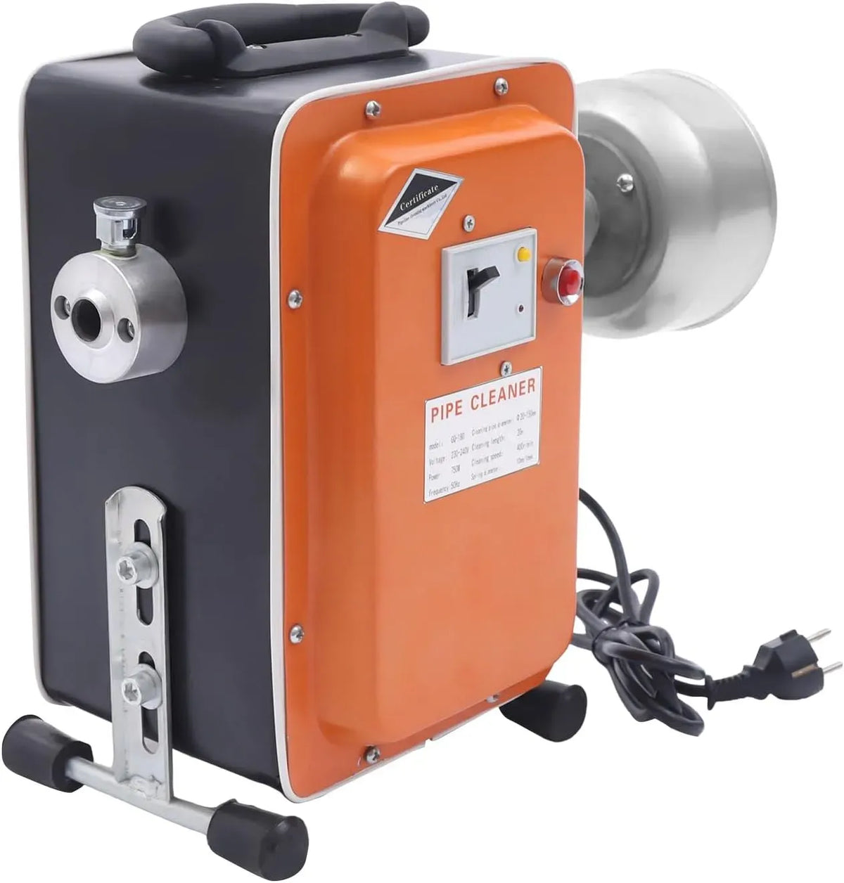 400U/min 20m Hochdruckreinigungsmaschine, Rohrreinigungsmaschine, Rohrreinigungsgerät, Abflussreiniger, Rohrreiniger, 750 W, 20 m