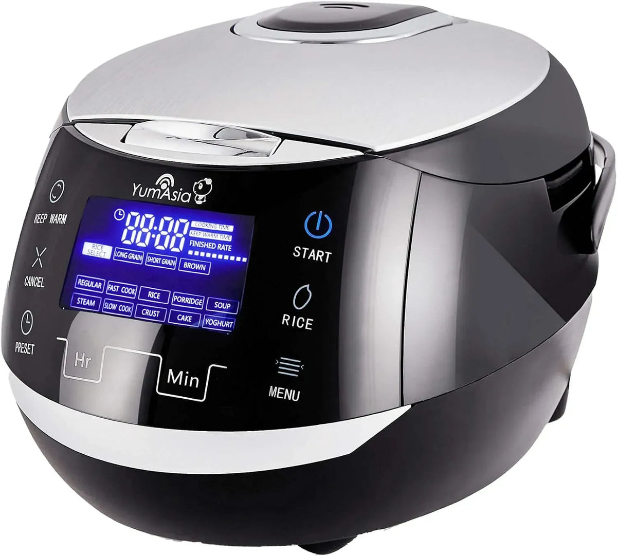 220-240V Reiskocher, elektrischer Multikocher, elektrischer Reiskocher, 1,5 L, 240 V, 8 Tassen, Touch-Bedienung, Schwarz