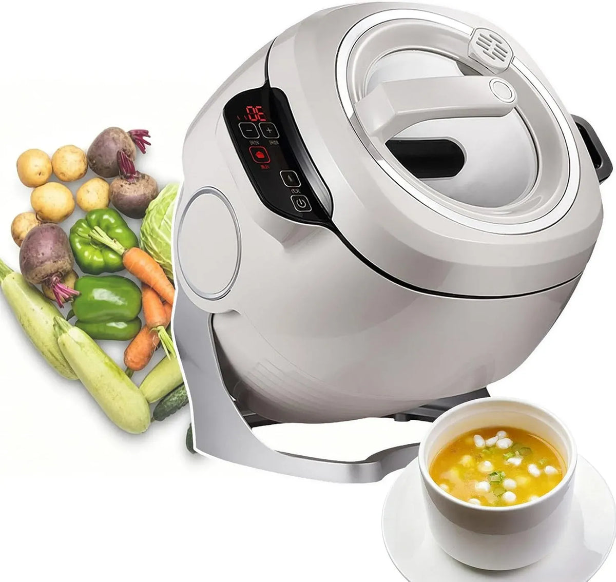 3-stufiger Rührbratmaschine, Touch-Bedienung, Automatische