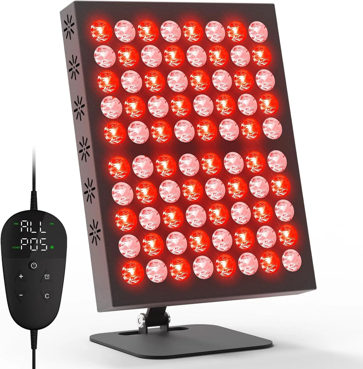 80LED Rotlichtlampe, Infrarotlampe, 62 W, 660 nm, 850 nm, Timer, für zu Hause