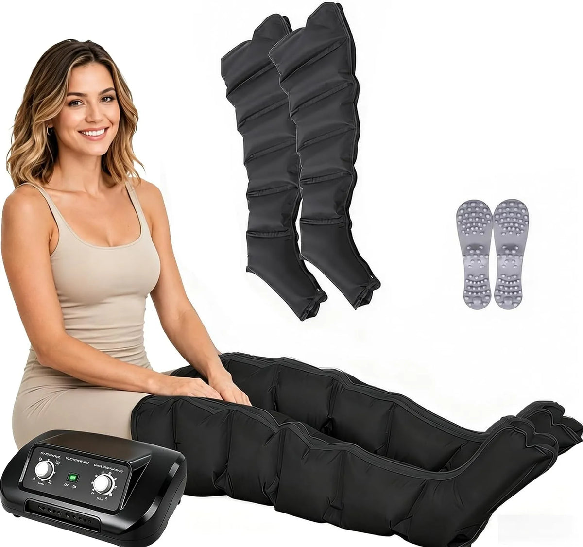 6-Chamber Lymphdrainage Gerät, Beinmassagegerät, gewerblich, zu Hause Beinmassagegerät