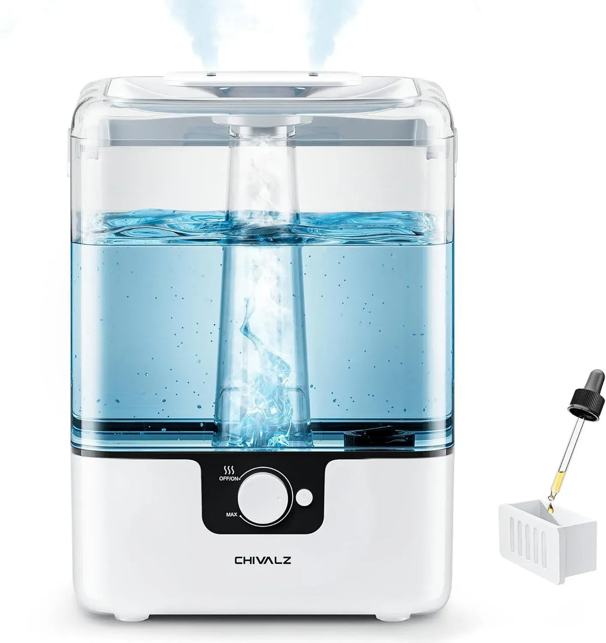 50H Aroma Diffuser, Luftbefeuchter, Matte, 6 L, 26 dB, Weiß, für Große Räume, CHIVALZ