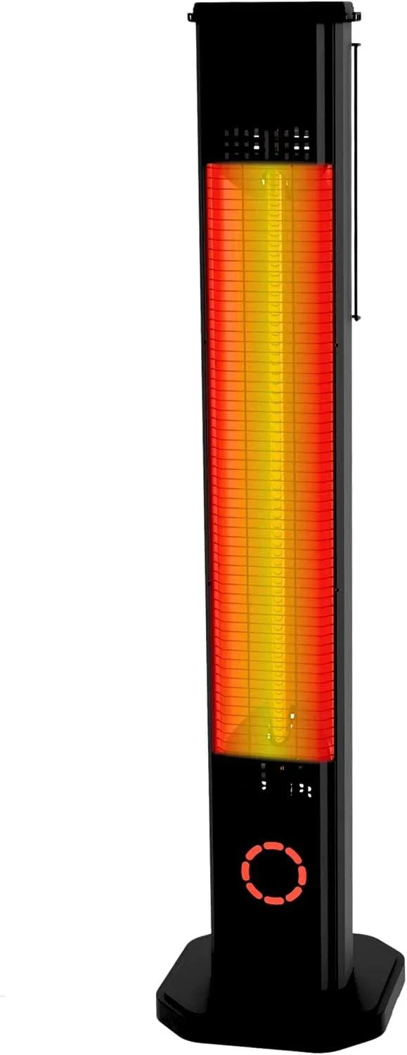 2-in-1 Heizstrahler, Standgerät, 2000 W, IP65, 8 Stufen, Wärmefunktion, Stand- und Wandmontage, Infrarot
