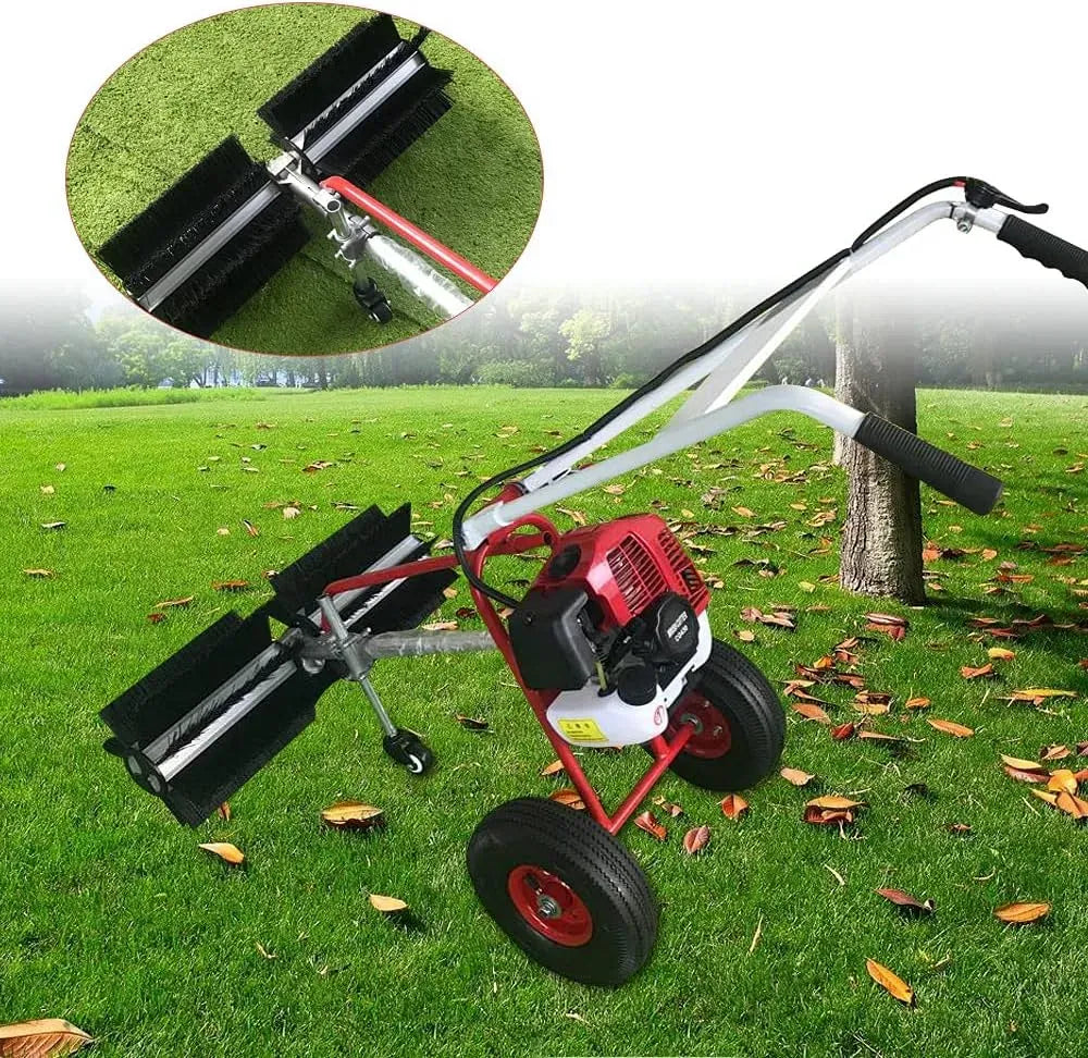 2-Takt 43Cc Handschubkehr Maschine, WildkrautbüRste, Kehrmaschine, SchneefräSe, Entferner, Motor, Schneeräumgerät, Bodenkehrmaschine, für Rasengras
