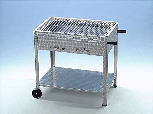 6er Holzkohlegrill, Edelstahlgrill, mobil