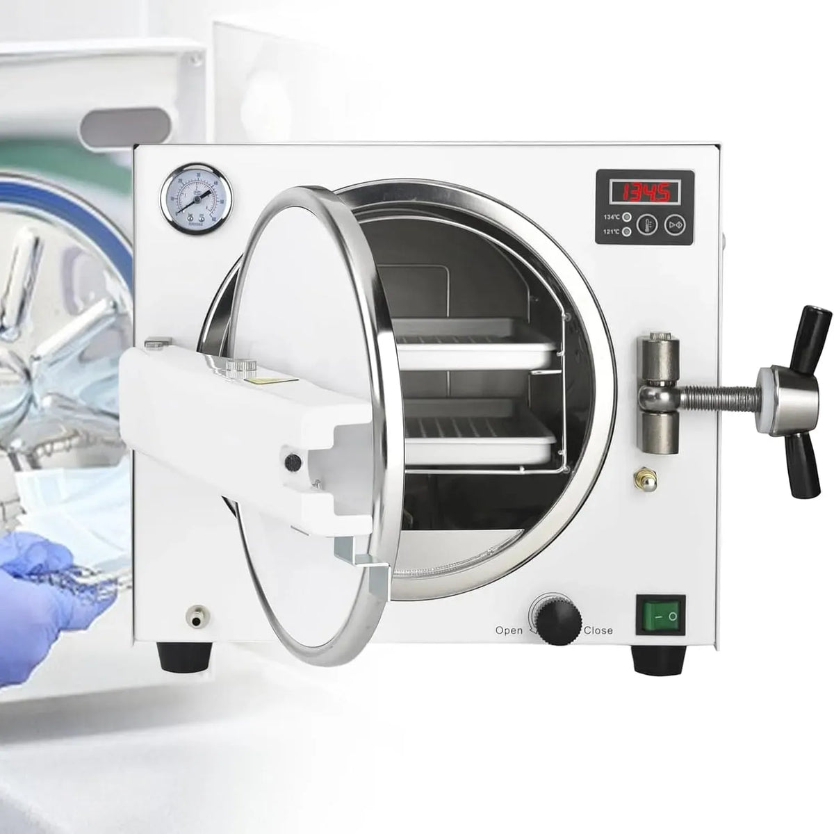 Autoklavmaschine, elektrisches Sterilisationsgerät, 18 L, Dampf, Digitalanzeige, Edelstahl