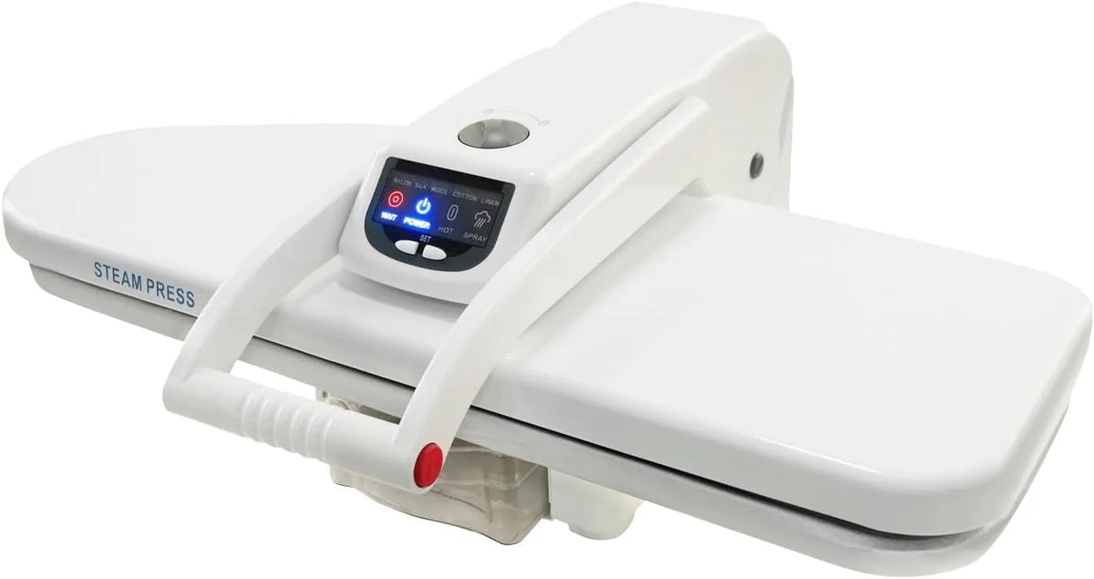 Bügelmaschine, Sprühflasche, Dampfbügelpresse, 66cm, 1600 W, 66 cm, großer Wassertank, gewerblich, Weiß