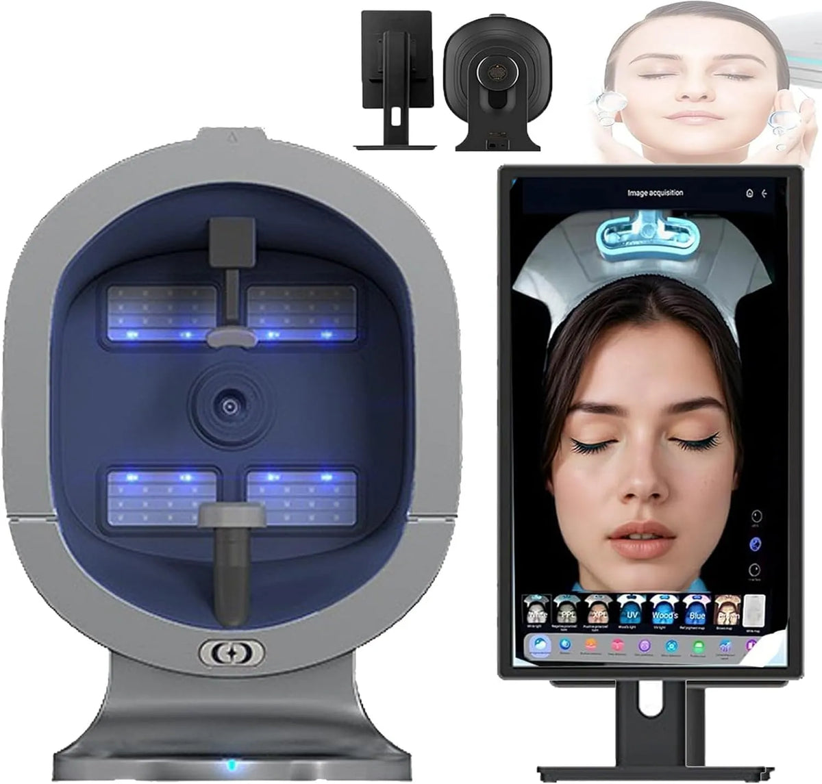 21.5in Hautanalysegerät, 3D-Optik, Wohnzimmergestaltung, für Gesichtsbehandlungen Im Salon, 21,5 Zoll
