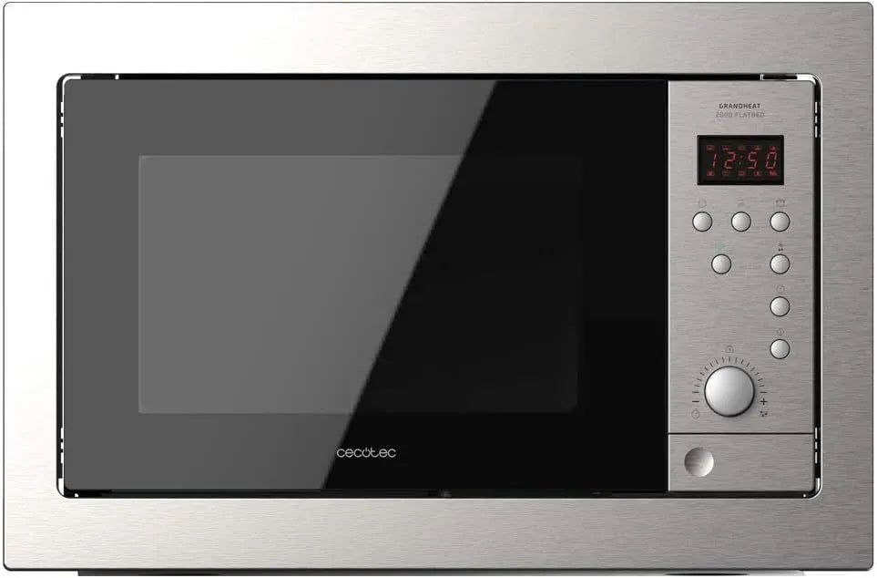 Cecotec GrandHeat 2500 Mikrowelle, 25 L, 900 W, Grill, Einbau, Mikrowellenofen, Schwarz