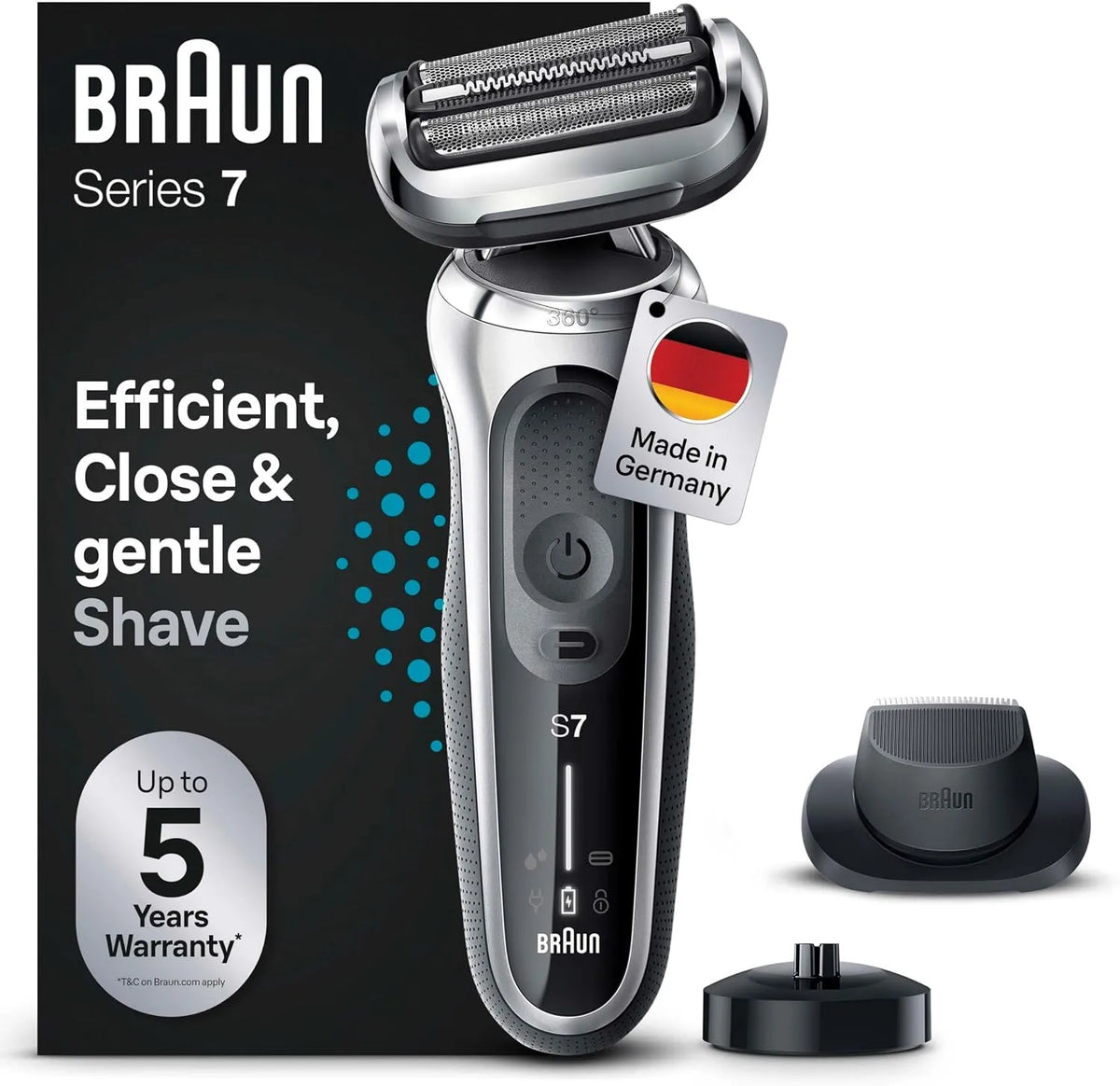 Braun Series 7 71-S4200cs Elektrorasierer, Silber