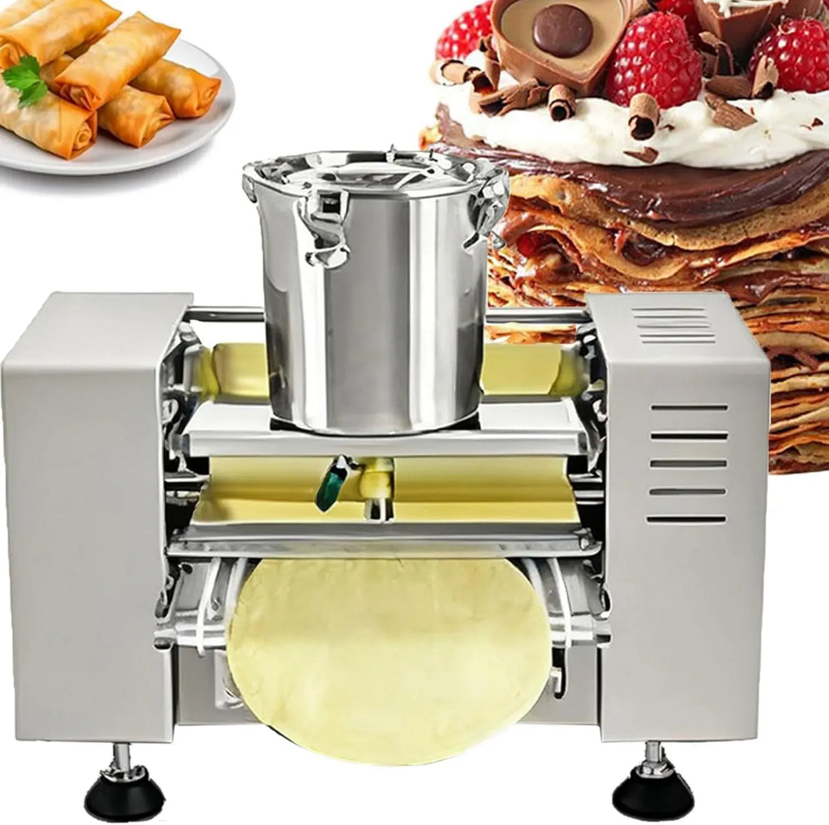 Edelstahl-Maker, Crêpe-Maschine, 10 Zoll, für 6/8/10 Zoll Crepes