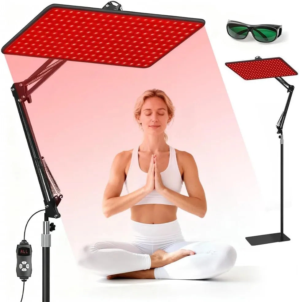 660nm 850nm Infrarot-Wärmelampe, Rotlichtlampe, 940nm, Wärmefunktion, für Ganzkörper & Gesicht mit 200 LEDs