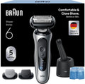 Braun Series 6 62-S7650cc Rasierer, Akku, IP65, kabellos, Silber