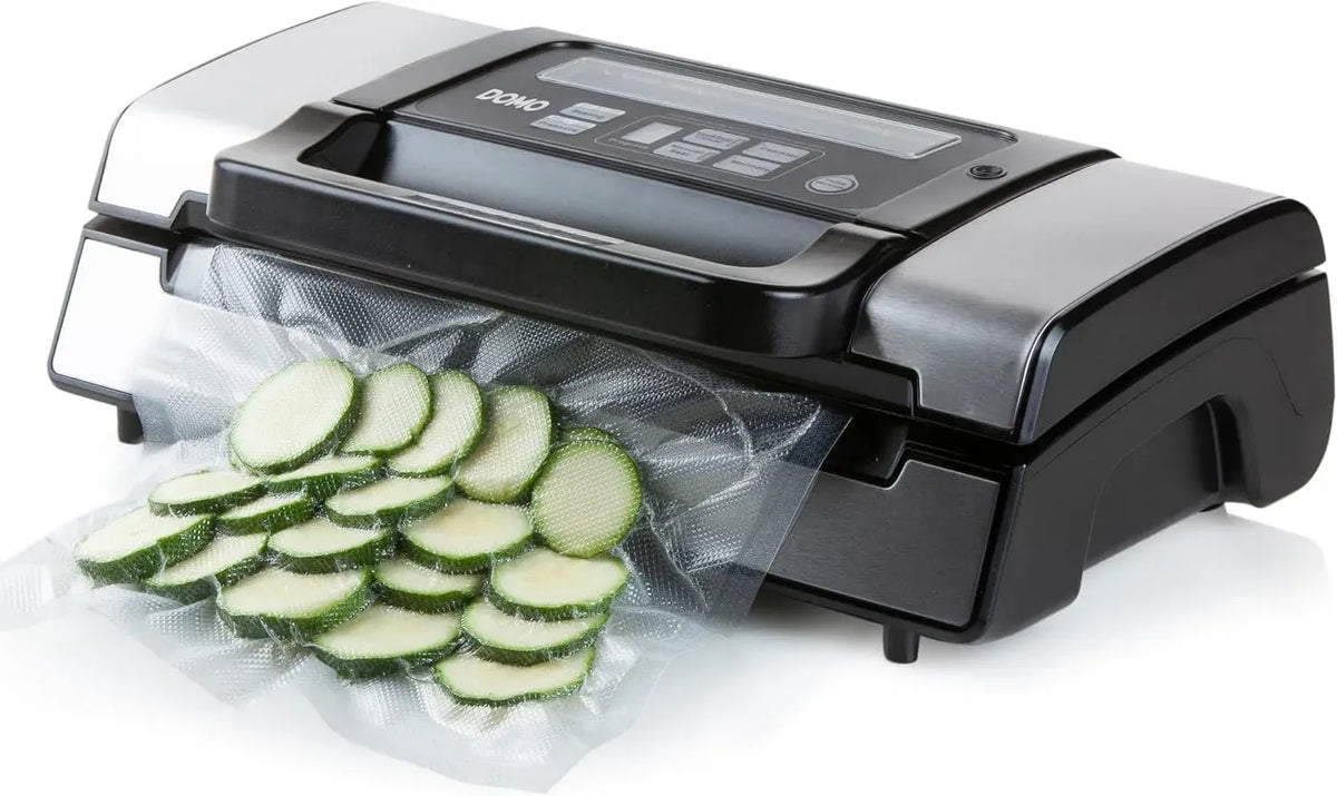 DO331L Vakuumiergerät, Vakuumierer, Vakuumierer für Lebensmittel, 130 W, Schwarz, für Sous-Vide, DOMO