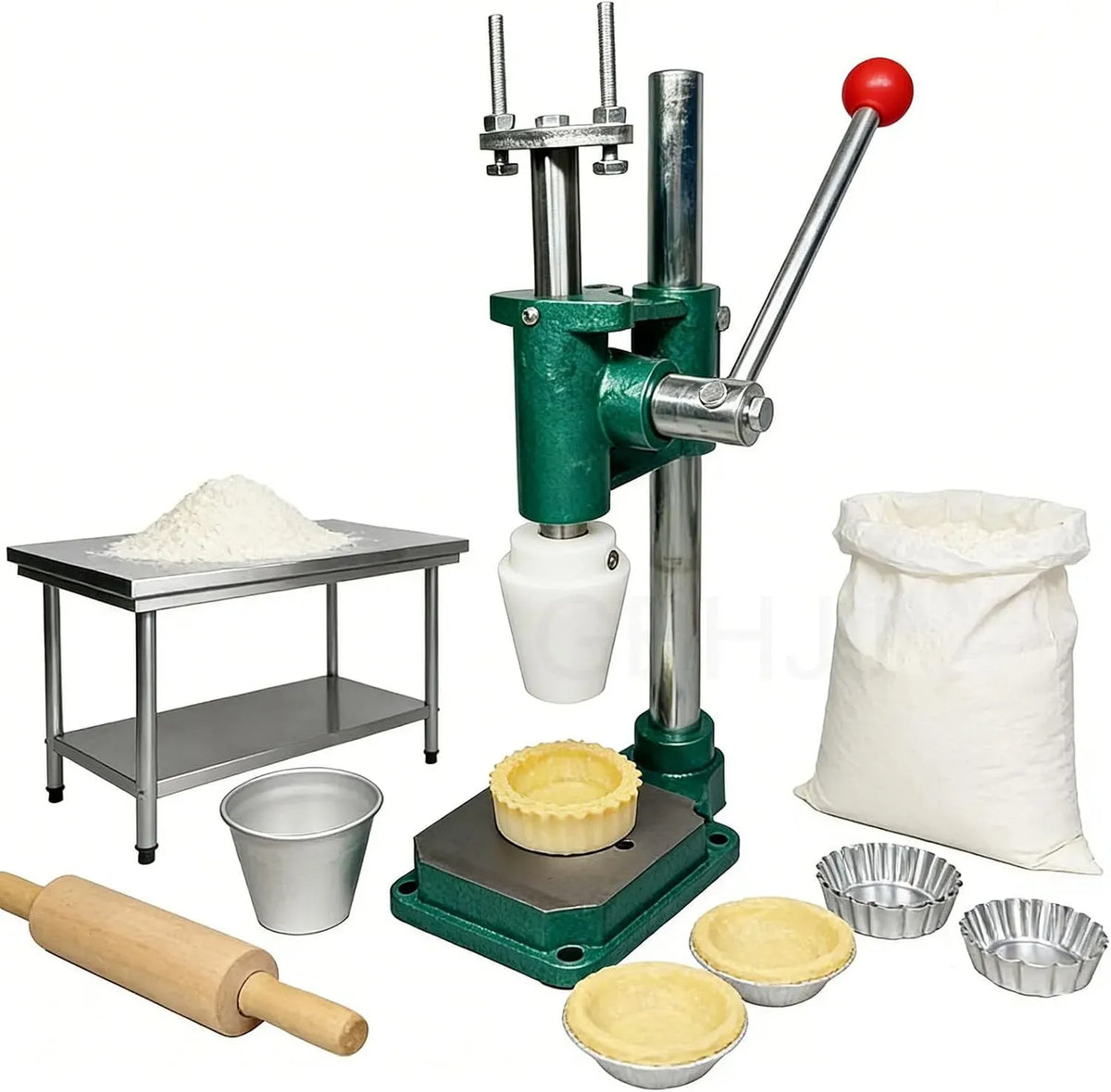 Eierkuchenpresse, Pressmaschine, Handpresse, Werkzeug, für gewerbliche und private Backen