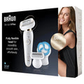 Braun Tiefenpeeling-Bürste, Haarentferner, Epilierer, IPL-Haarentfernungsgerät, Weiß, für einfachere Haarentfernung