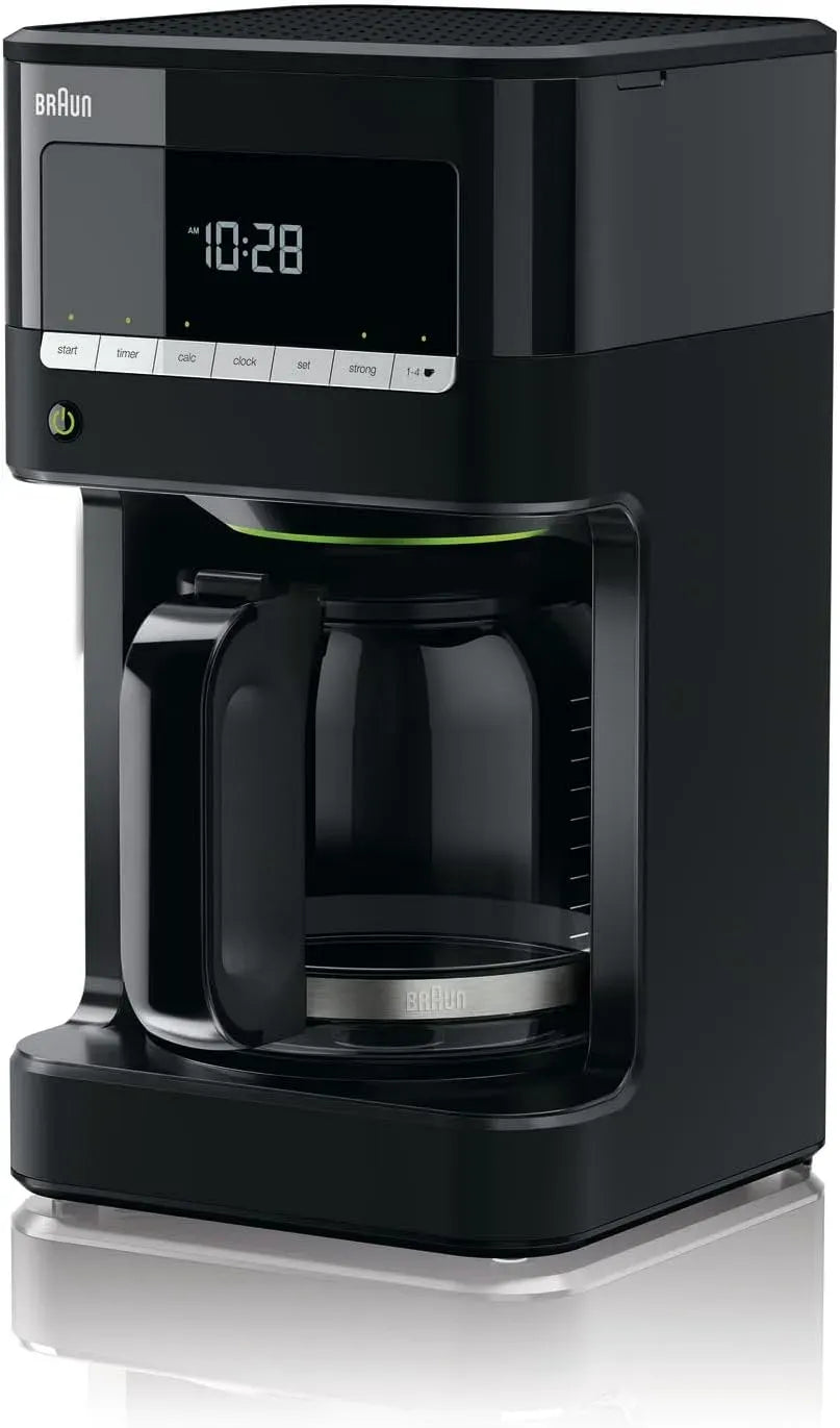 Braun KF 7020 Kaffeemaschine, 1000 W, Timer, LCD-Display, Schwarz