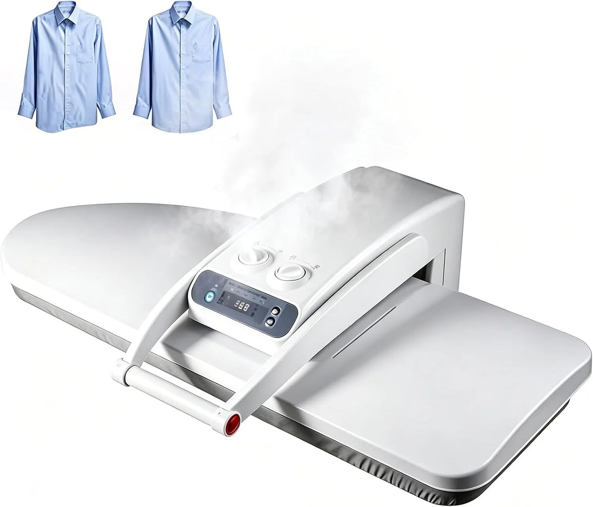Dampf-Bügelpresse, Dampfbügelpresse, 65 x 24cm, 1400 W, 24 cm, 300 ml, großer Wassertank, für Kleidung
